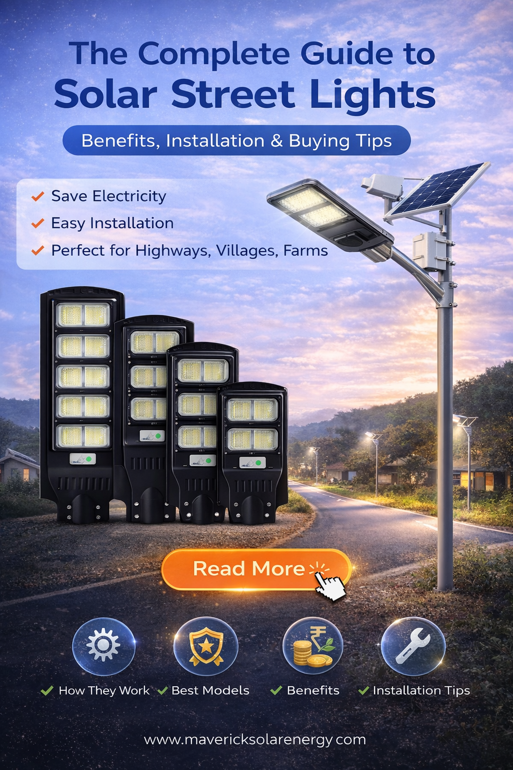 The Complete Guide to Solar Street Lights: Benefits, Installation & Buying Tips