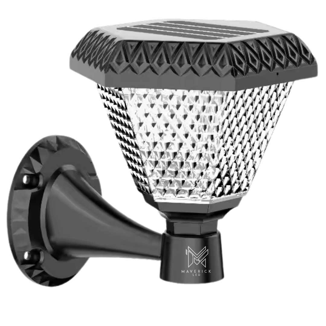 Solar Gate Light Wall Mount | 1000LM, IP65, PIR & Remote