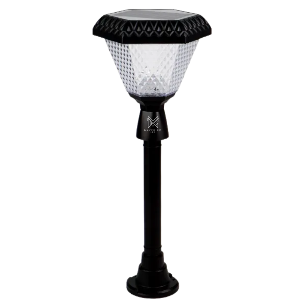 Solar Gate Light Pole Mount | 1000LM, IP65, PIR & Flat Base