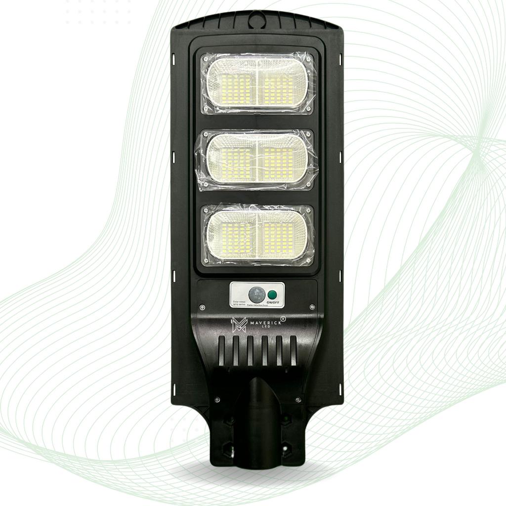 120W Solar Street Light | Motion Sensor | Dusk to Dawn | Waterproof & Wireless.