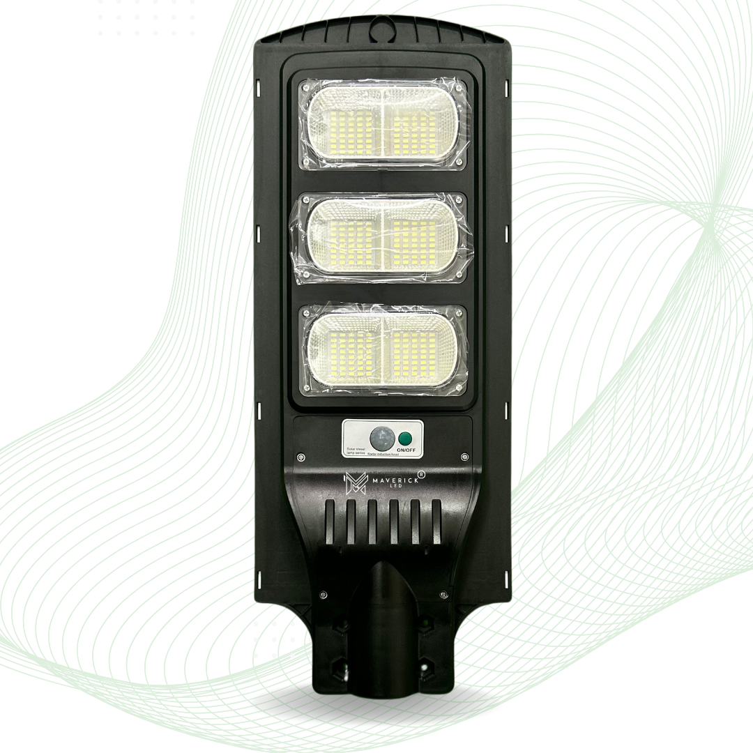 120W Solar Street Light | Motion Sensor | Dusk to Dawn | Waterproof & Wireless.