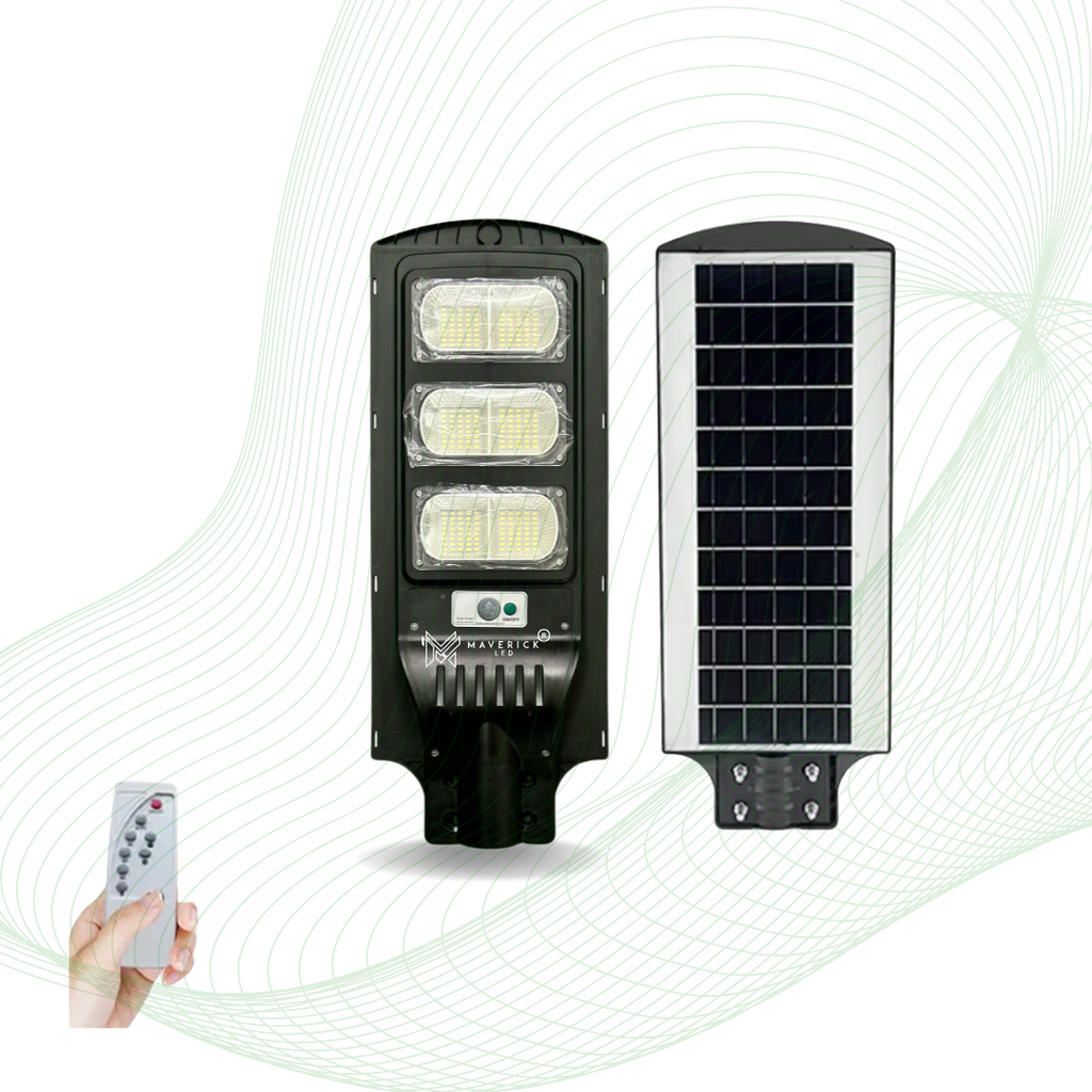 120W Solar Street Light | Motion Sensor | Dusk to Dawn | Waterproof & Wireless.