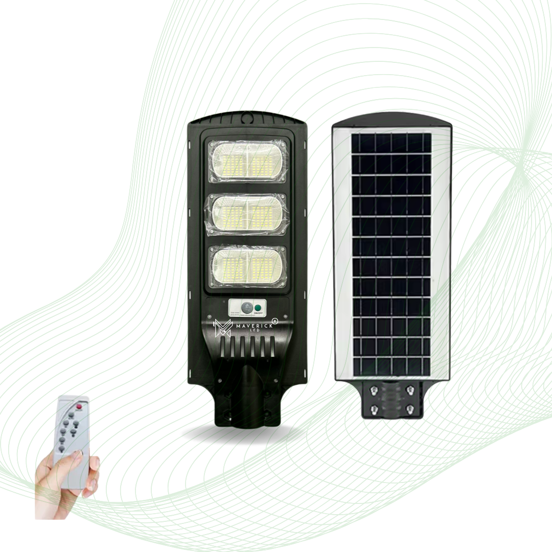 120W Solar Street Light | Motion Sensor | Dusk to Dawn | Waterproof & Wireless.