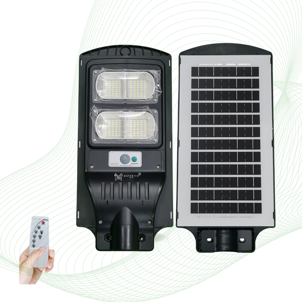 80W Solar Street Light with Motion Sensor Dusk to Dawn Outdoor LED