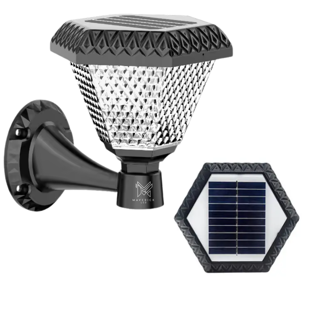 Solar Gate Light Wall Mount | 1000LM, IP65, PIR & Remote