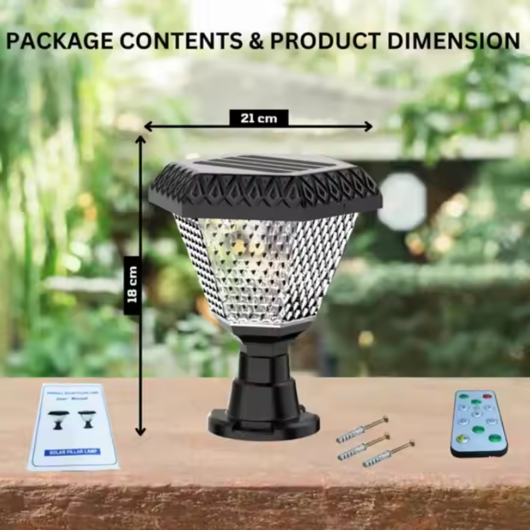 Solar Gate Light Wall Mount | 1000LM, IP65, PIR & Remote