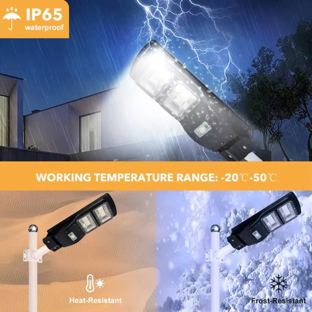 A Series 120W Solar Street Light Motion Sensor IP65 Waterproof LED