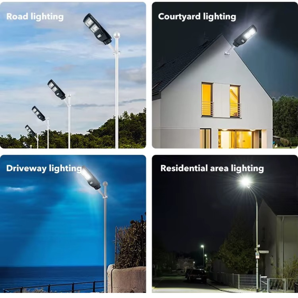 A Series 40W Solar Street Light Motion Sensor IP65 Waterproof LED