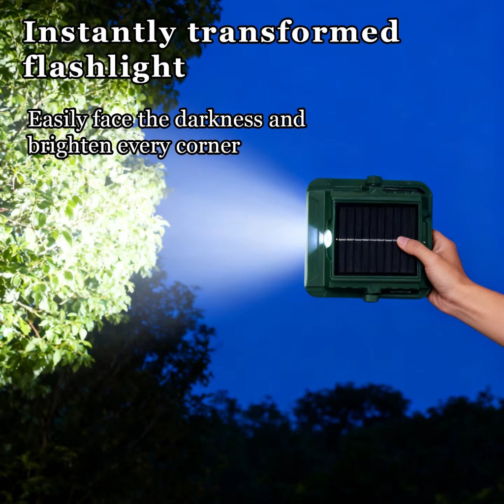 100W Solar Portable Floodlights with Removable
Power Bank
